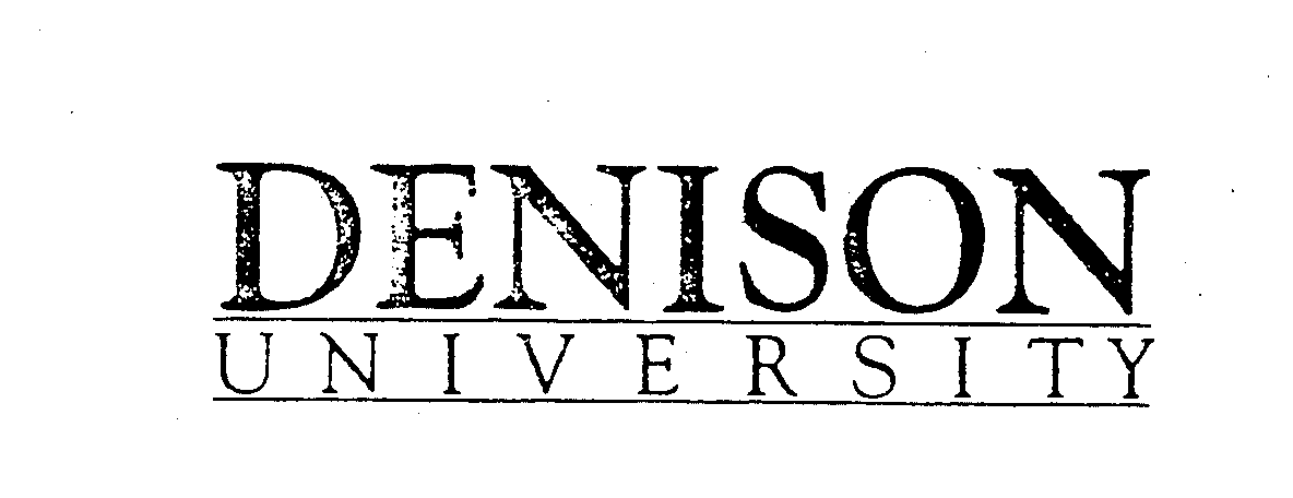 Trademark Logo DENISON UNIVERSITY