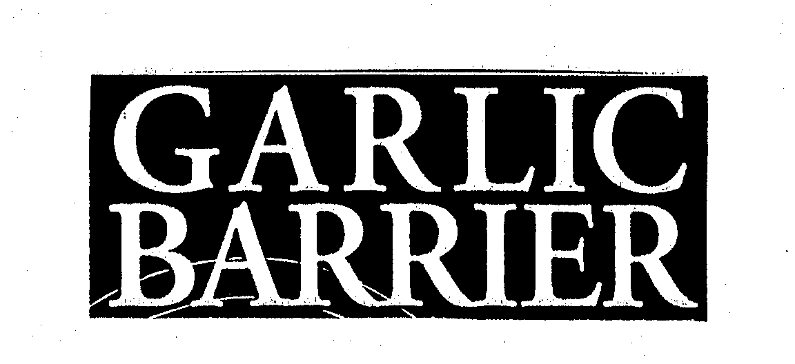 Trademark Logo GARLIC BARRIER