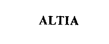 Trademark Logo ALTIA