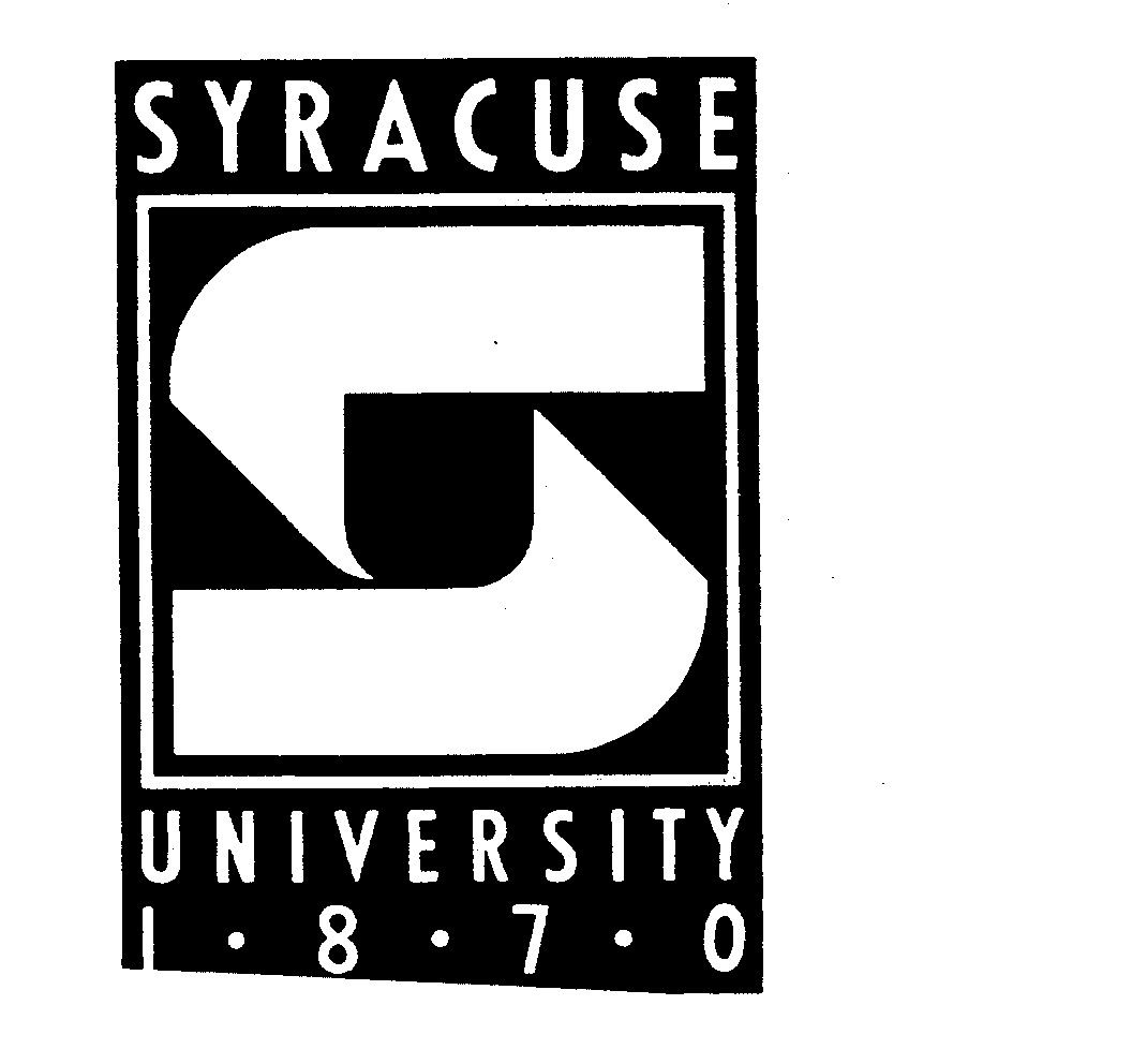 Trademark Logo SYRACUSE UNIVERSITY 1-8-7-0 S