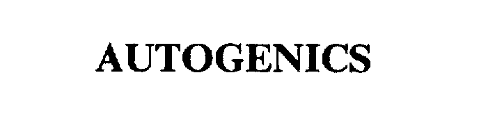 Trademark Logo AUTOGENICS