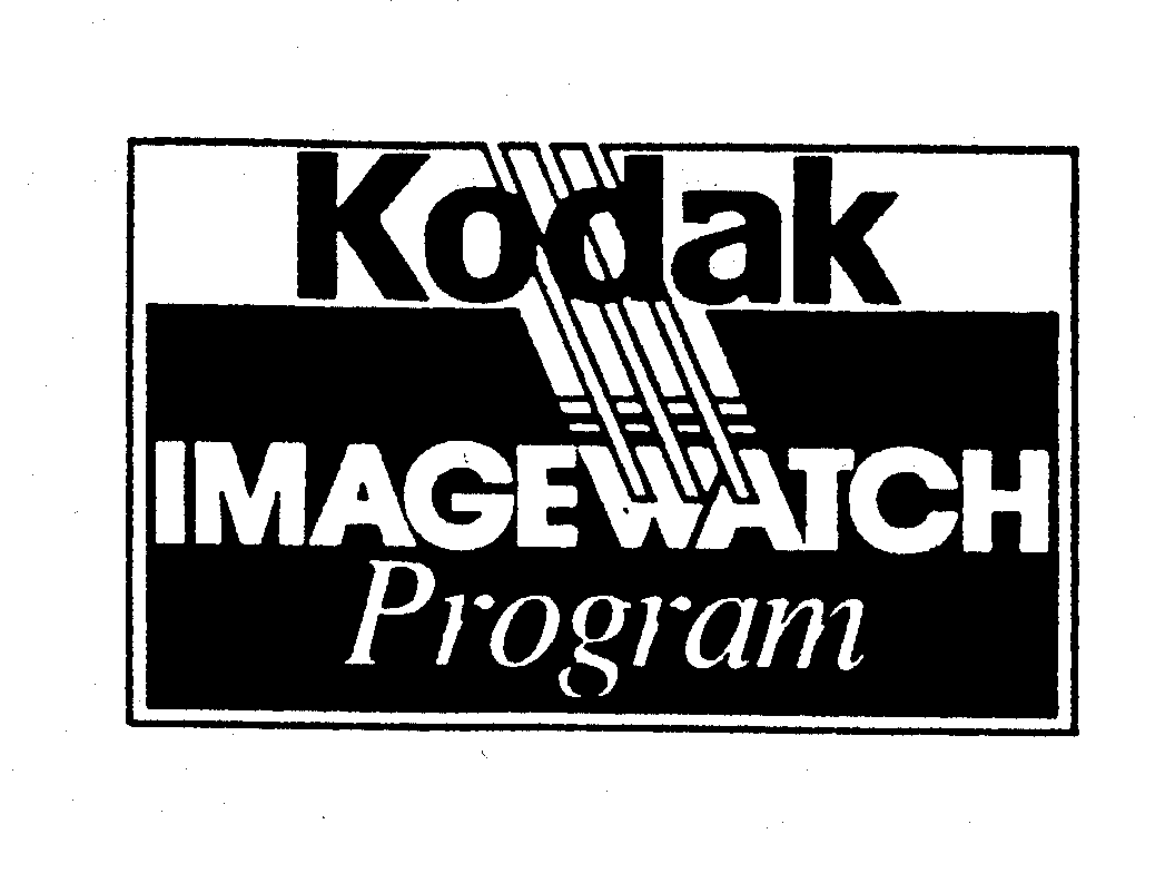  KODAK IMAGEWATCH PROGRAM