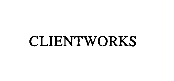Trademark Logo CLIENTWORKS