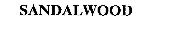 Trademark Logo SANDALWOOD