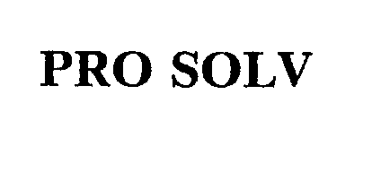 Trademark Logo PRO SOLV