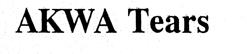 Trademark Logo AKWA TEARS