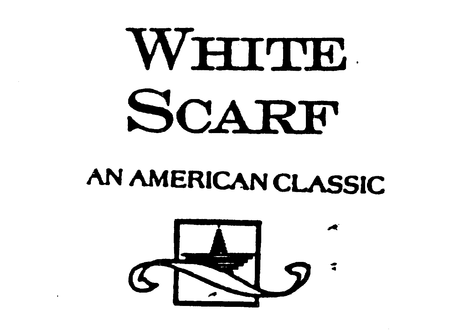 Trademark Logo WHITE SCARF AN AMERICAN CLASSIC