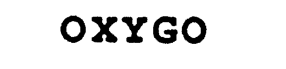 Trademark Logo OXYGO