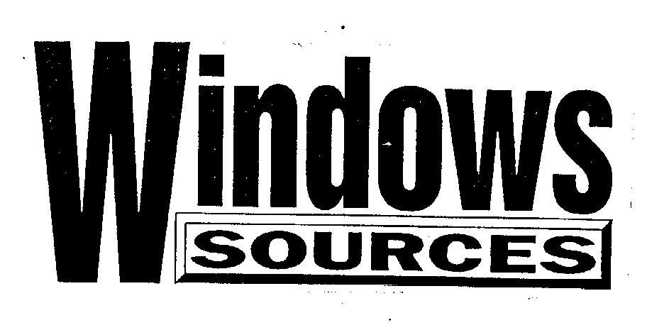 Trademark Logo WINDOWS SOURCES