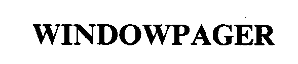 Trademark Logo WINDOWPAGER