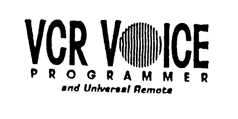  VCR VOICE PROGRAMMER AND UNIVERSAL REMOTE