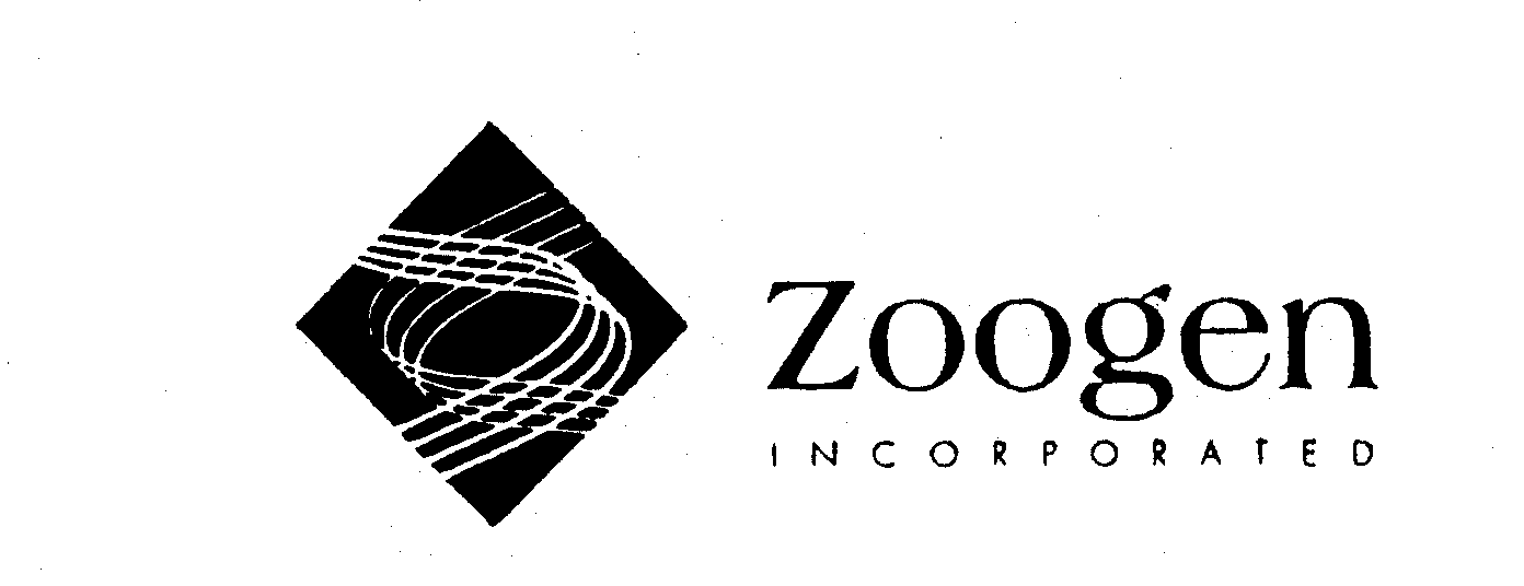 Trademark Logo ZOOGEN INCORPORATED