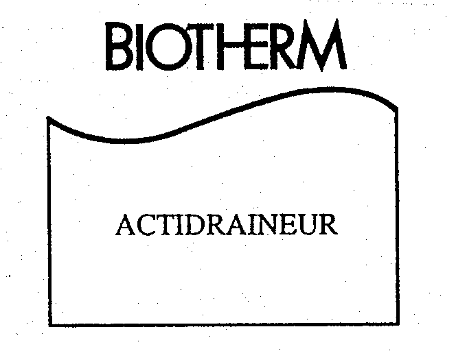 Trademark Logo BIOTHERM ACTIDRAINEUR