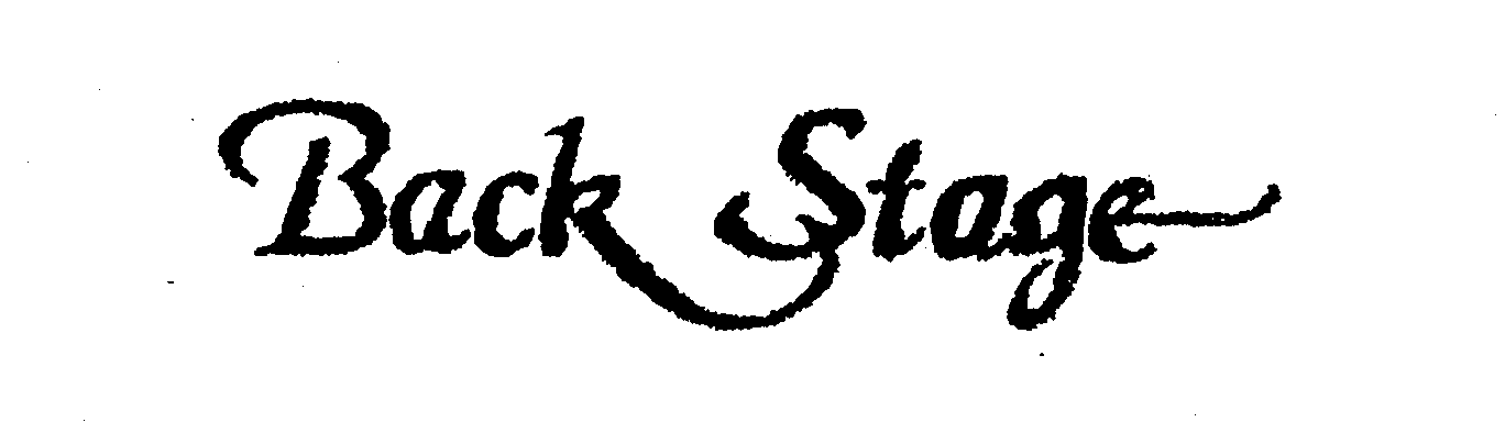 Trademark Logo BACK STAGE