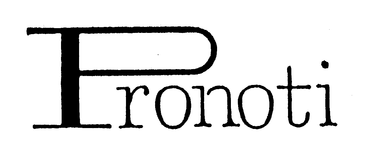 Trademark Logo PRONOTI