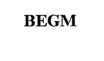 Trademark Logo BEGM