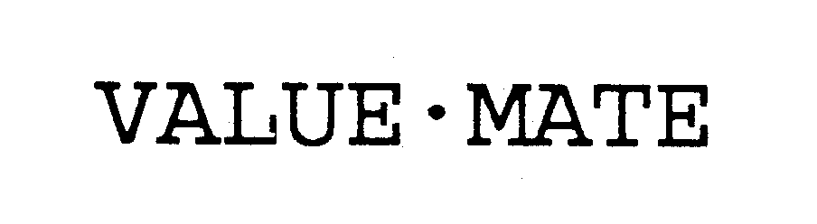 Trademark Logo VALUE-MATE