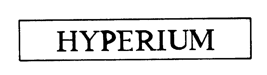 Trademark Logo HYPERIUM