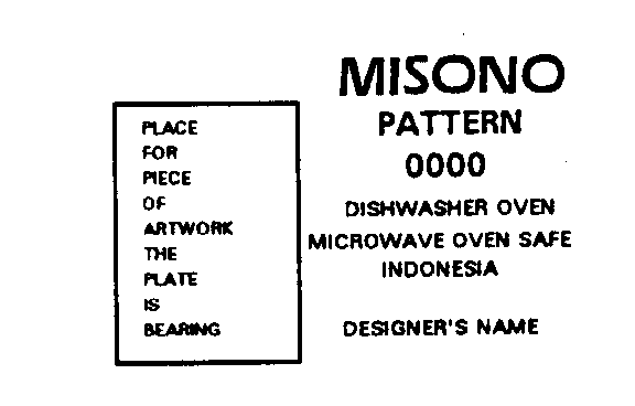 Trademark Logo MISONO