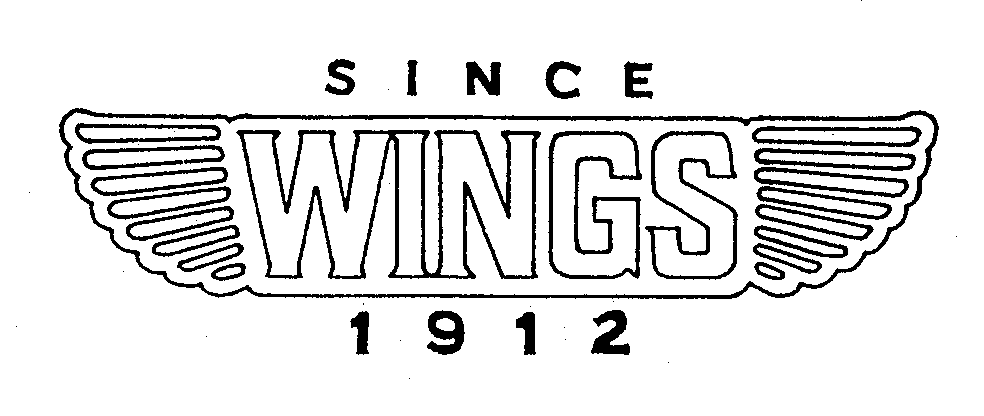 Trademark Logo WINGS SINCE 1912