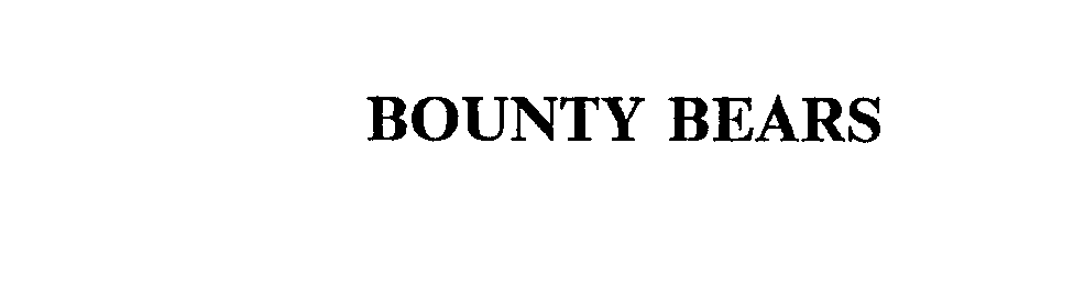  BOUNTY BEARS