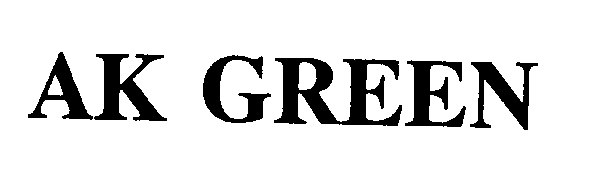 Trademark Logo AK GREEN