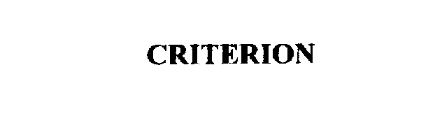 Trademark Logo CRITERION
