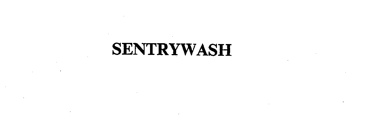Trademark Logo SENTRYWASH