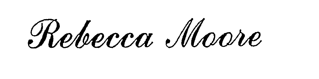 Trademark Logo REBECCA MOORE