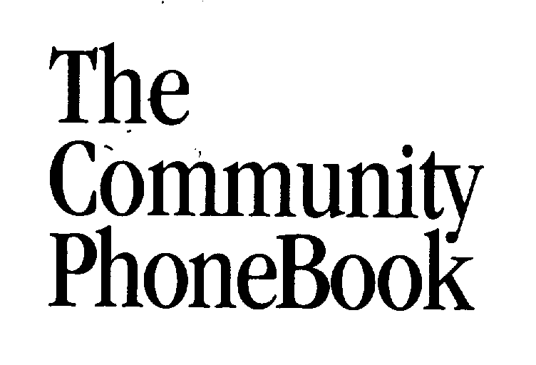  THE COMMUNITY PHONEBOOK