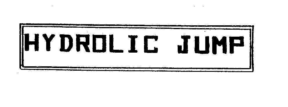 Trademark Logo HYDROLIC JUMP