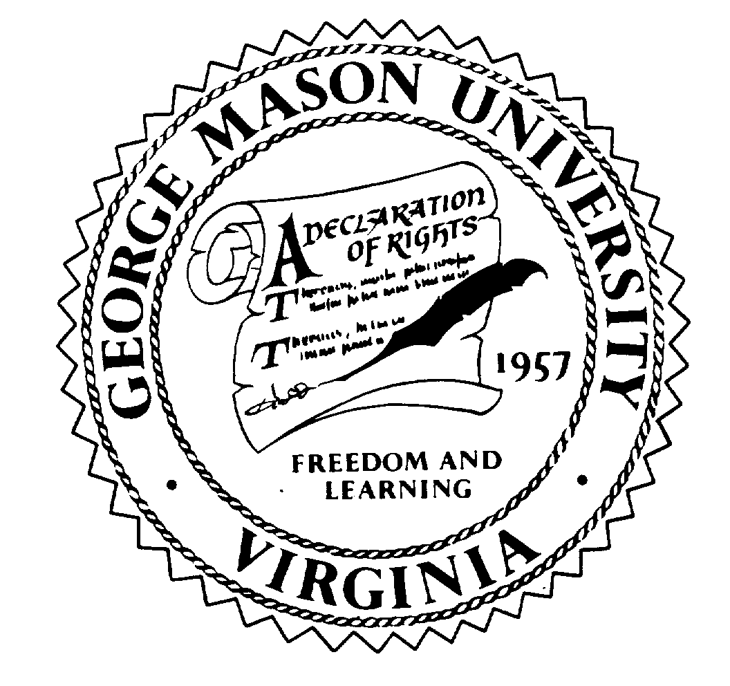  GEORGE MASON UNIVERSITY VIRGINIA A DECLARATION OF RIGHTS FREEDOM AND LEARNING 1957
