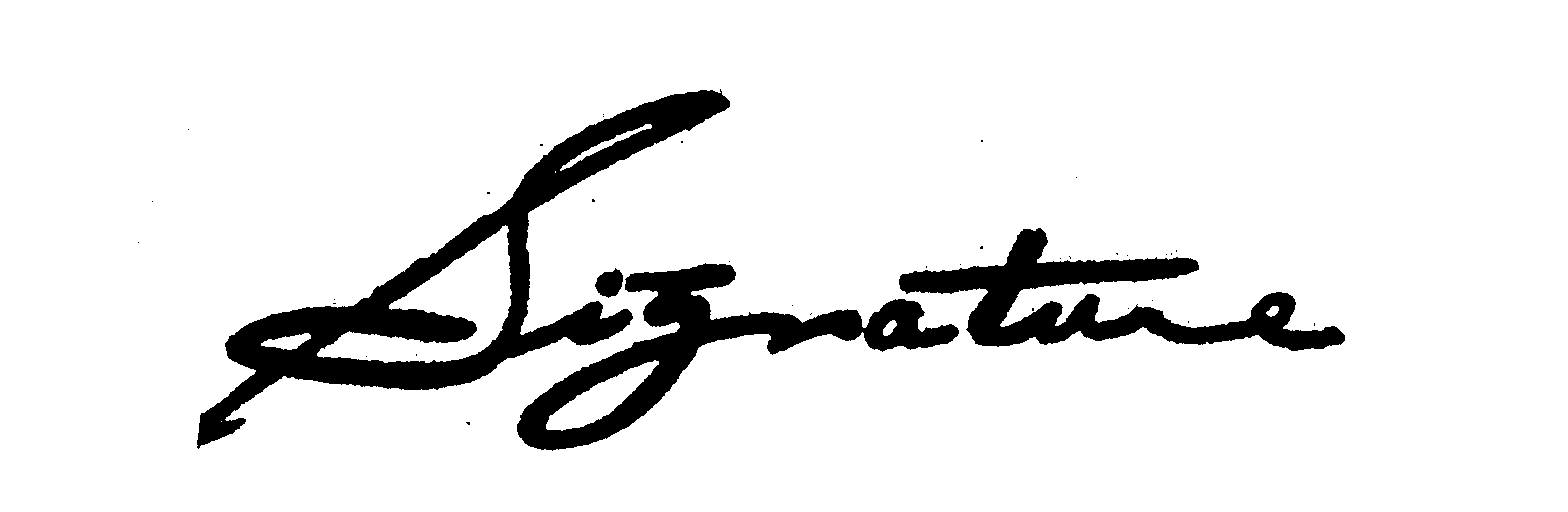  SIGNATURE