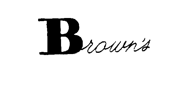 Trademark Logo BROWNS