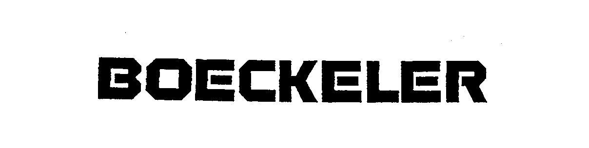 Trademark Logo BOECKELER