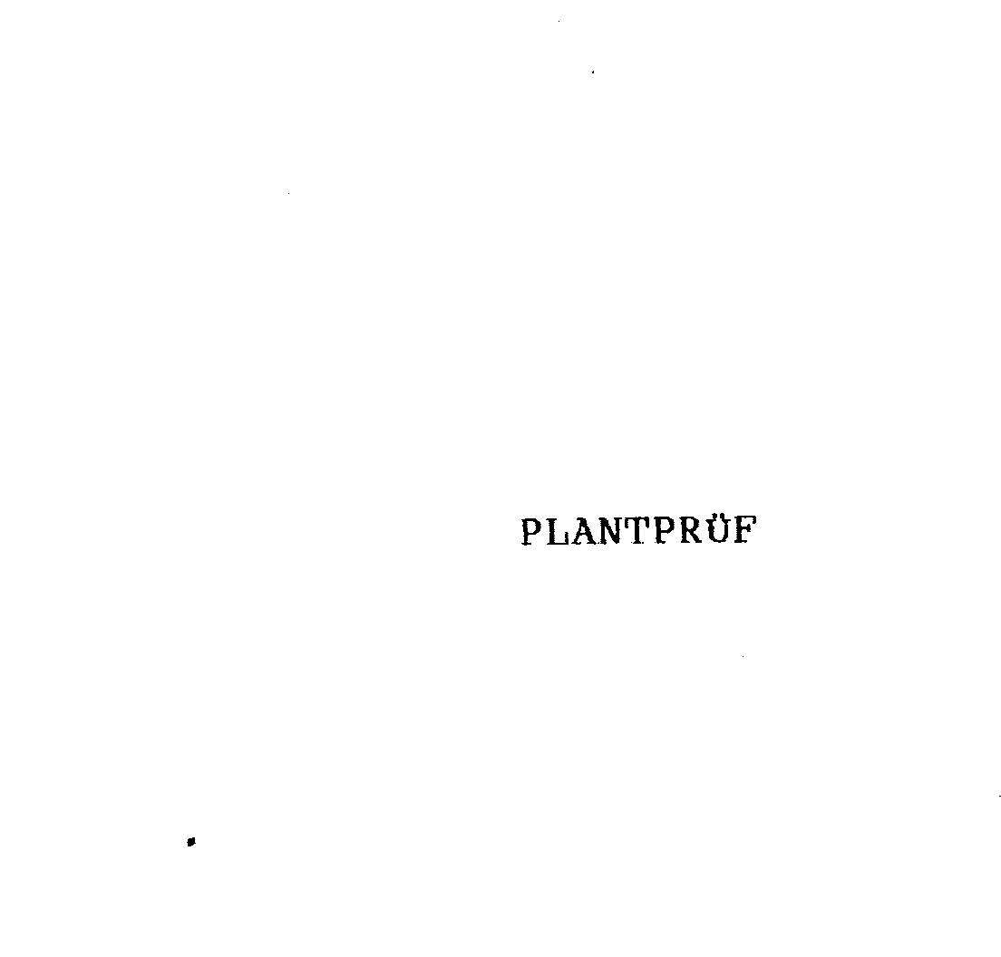 Trademark Logo PLANTPRUF