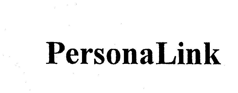 Trademark Logo PERSONALINK