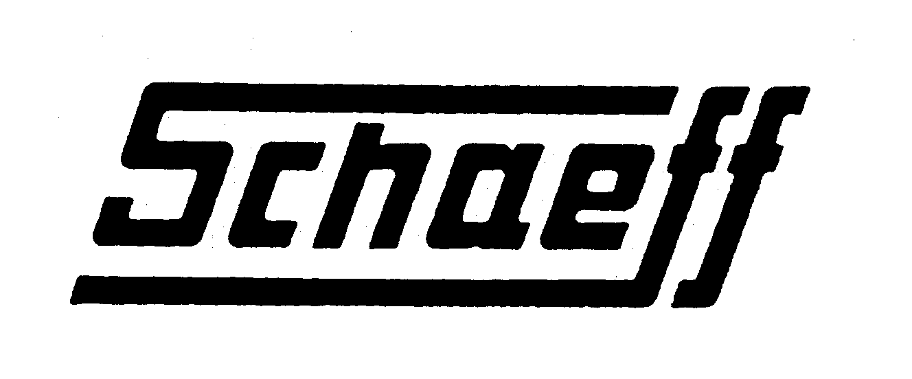 Trademark Logo SCHAEFF