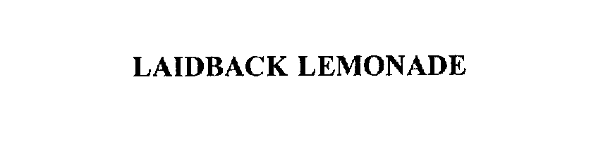 LAIDBACK LEMONADE