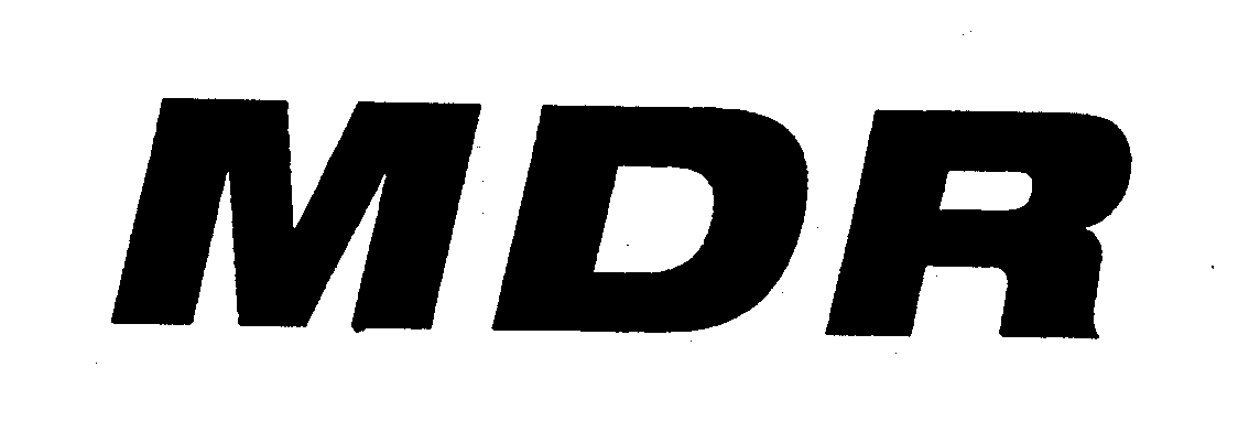 Trademark Logo MDR