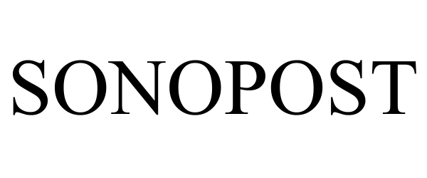Trademark Logo SONOPOST