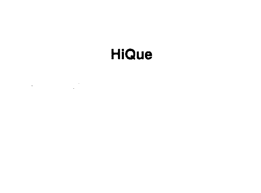 Trademark Logo HIQUE