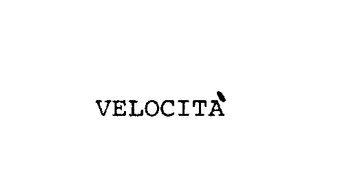  VELOCITA