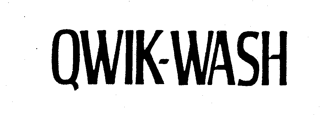  QWIK-WASH