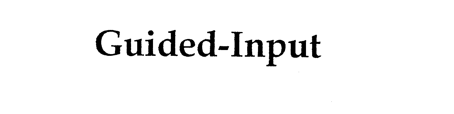  GUIDED-INPUT