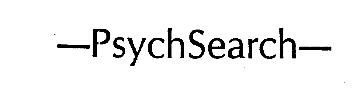  PSYCHSEARCH