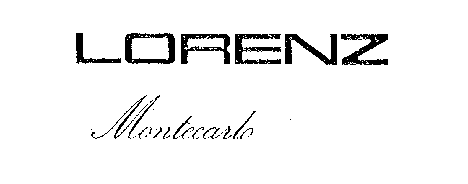 Trademark Logo LORENZ MONTECARLO
