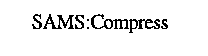 Trademark Logo SAMS:COMPRESS