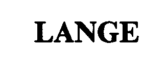 Trademark Logo LANGE
