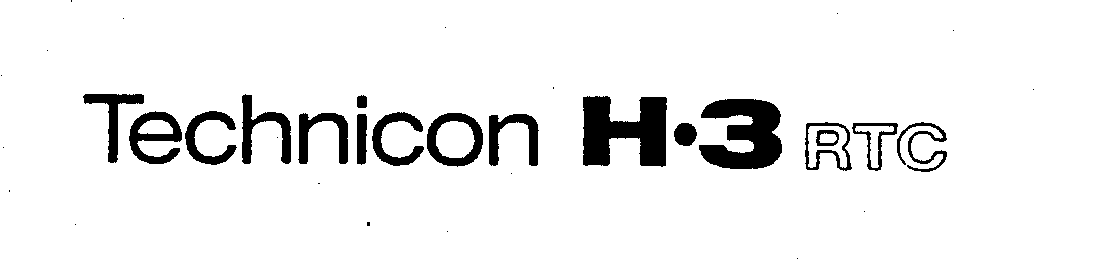 Trademark Logo TECHNICON H-3 RTC